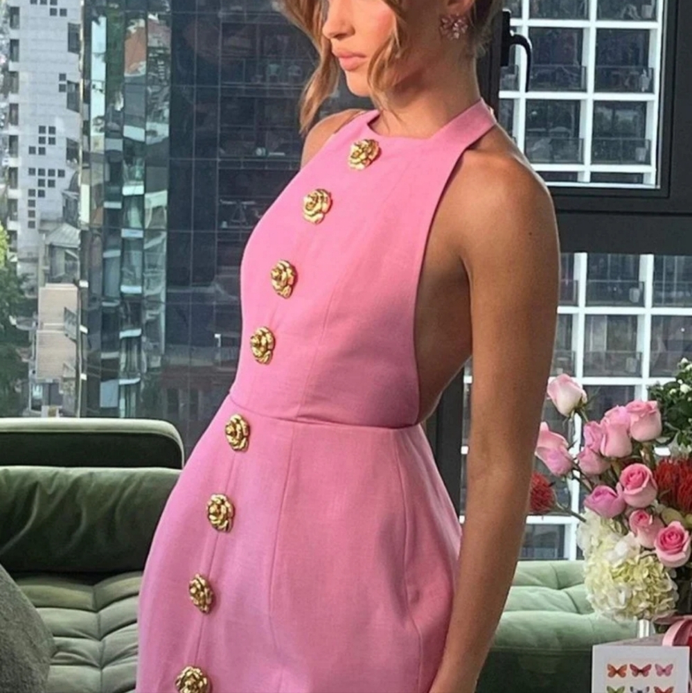 REBECCA BACKLESS DRESS
